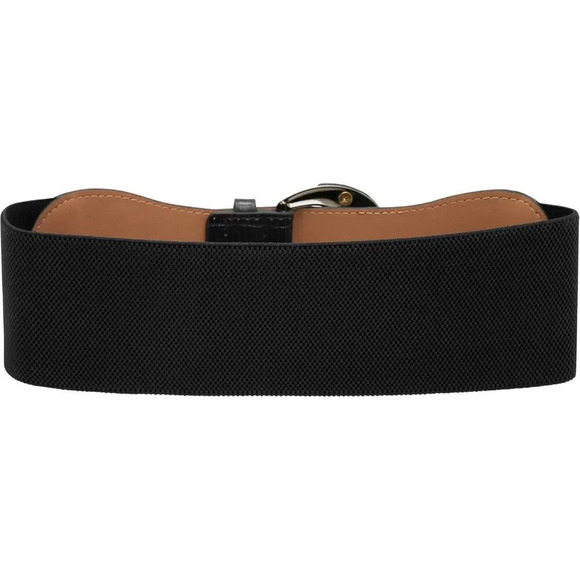 ❤️Women Black Butterfly  Wide PU Elastic Stretch Thick Buckle Waist Belt - Picture 2 of 5